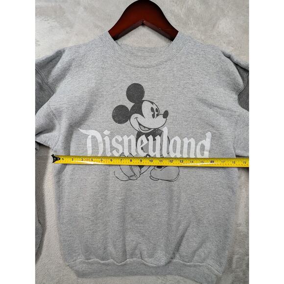 Disneyland Resort Mickey Mouse Crewneck Pullover Sweatshirt Adult SMALL Gray - Picture 4 of 7
